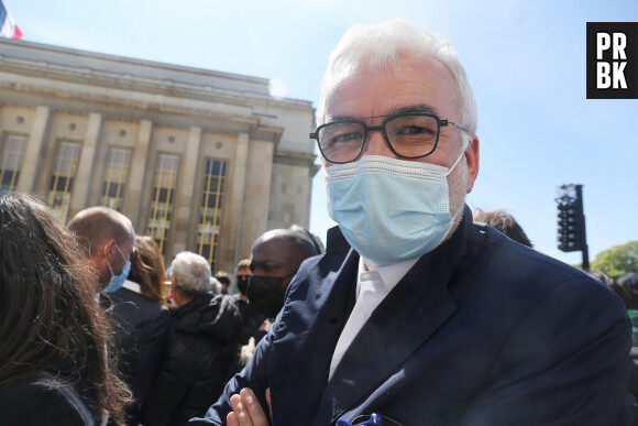 Pascal Praud - Hommage à Sarah Halimi, assassinée en avril 2017, sur la place du Trocadero à Paris. Le 25 avril 2021