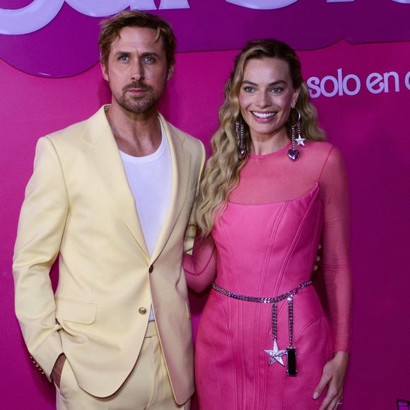 Mexico City, MEXICO - Actress America Ferrera during the pink carpet of the movie ''Barbie'', which will have its premiere on July 20 in Mexican theaters. Its protagonists, Margot Robbie and Ryan Gosling, who play Barbie and Ken, are in Mexico on a promotional tour. Pictured: Ryan Gosling, Margot Robbie 