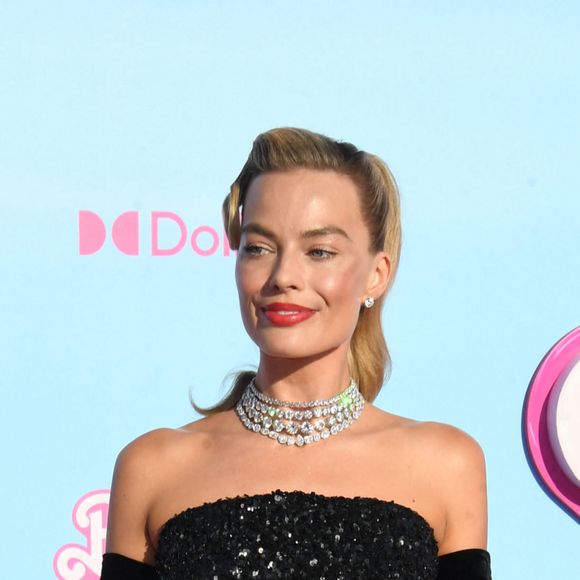 LOS ANGELES, CA - JULY 9: Margot Robbie at the world premiere of Barbie at Shrine Auditorium in Los Angeles, California on July 9, 2023. 