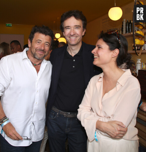 Exclusif - Patrick Bruel, Antoine Arnault et Apolline de Malherbe - Célébrités aux Internationaux de France de Tennis de Roland Garros 2023 - Jour 13 à Paris le 09 Juin 2023. © Bertrand Rindoff / Bestimage 