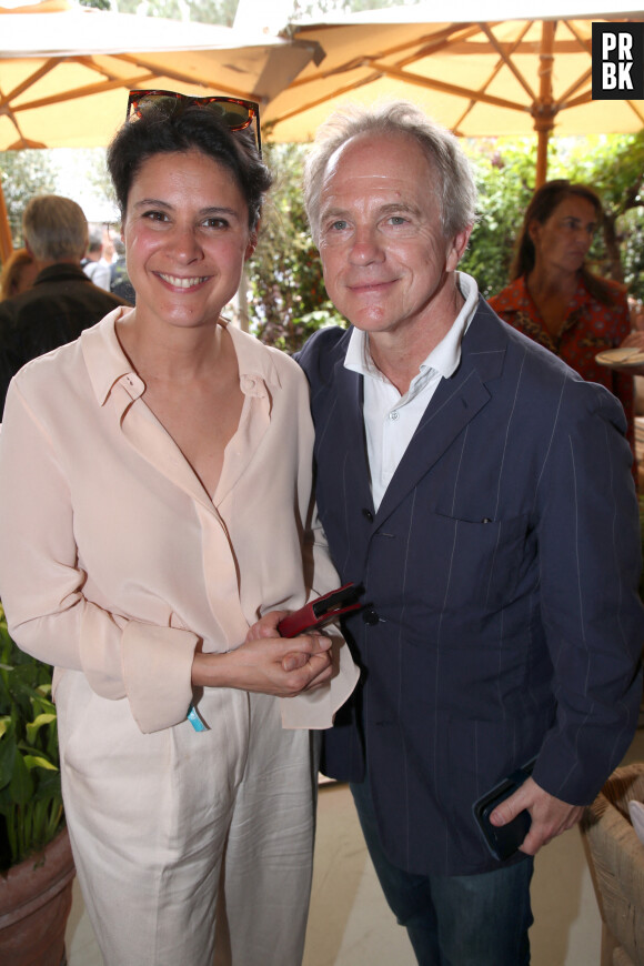 Exclusif - Apolline de Malherbe et guest - Célébrités aux Internationaux de France de Tennis de Roland Garros 2023 - Jour 13 à Paris le 09 Juin 2023. © Bertrand Rindoff / Bestimage