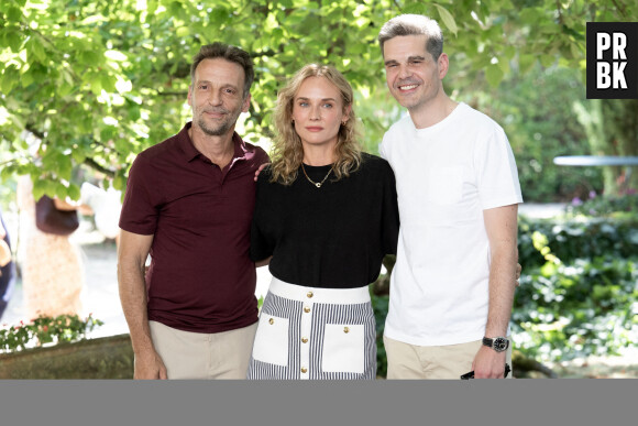 Mathieu Kassovitz, Diane Kruger and Director Yann Gozlan attend the Visions Photocall during the 16th Angouleme French-Speaking Film Festival on August 24, 2023 in Angouleme, France. Photo by David Niviere/ABACAPRESS.COM