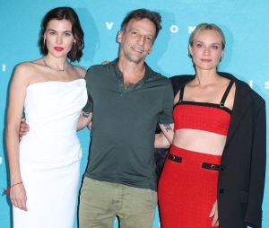 Marta Nieto, Mathieu Kassovitz and Diane Kruger attends Visions Premiere at Cinema Pathe Wepler in Paris, France on August 29, 2023. Photo by Jerome Dominé/ABACAPRESS.COM