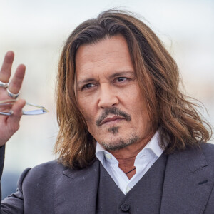 Johnny Depp au photocall de "Jeanne du Barry" lors du 76ème Festival International du Film de Cannes, le 17 mai 2023. © Dominique Jacovides/Cyril Moreau/Bestimage 