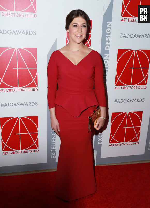 Mayim Bialik lors de la 19ème cérémonie annuelle des "Art Director Guild Awards" à Beverly Hills, le 31 janvier 2015.