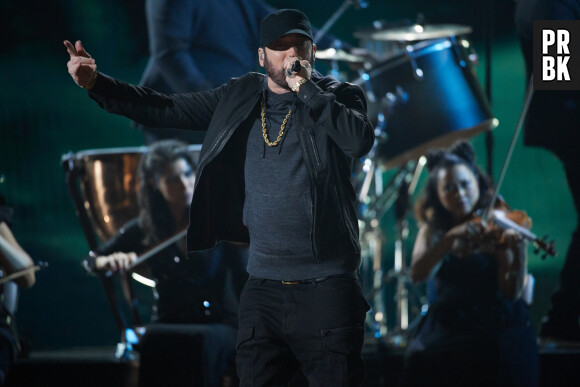Eminem lors de la 92ème cérémonie des Oscars 2020 au Hollywood and Highland à Los Angeles, CA, USA, on February 9, 2020. © AMPAS/Zuma Press/Bestimage