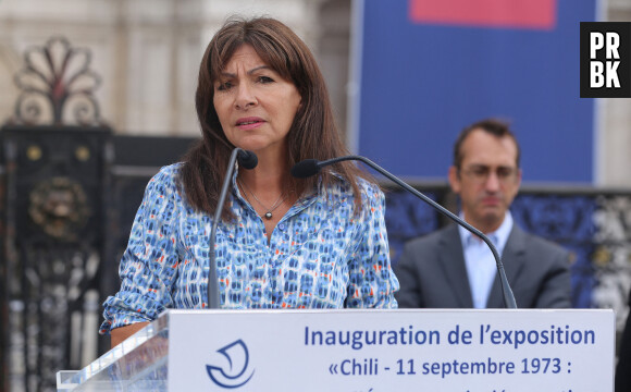 Anne Hidalgo - La maire de Paris lors de la commémoration du 50ème anniversaire du coup d'état au Chili à la Mairie de Paris. Le 11 septembre 2023 © Jonathan Rebboah / Panoramic / Bestimage