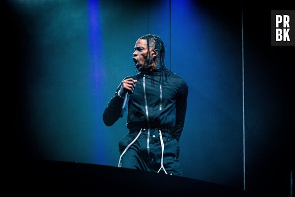 Le rappeur Travis Scott en concert au Festival Primavera Sound à Sao Paulo, Brésil, le 6 novembre 2022.