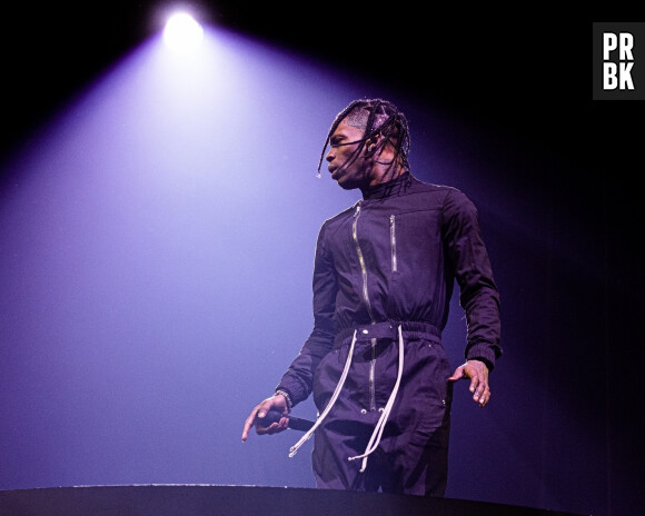 Le rappeur Travis Scott en concert au Festival Primavera Sound à Sao Paulo, Brésil, le 6 novembre 2022.