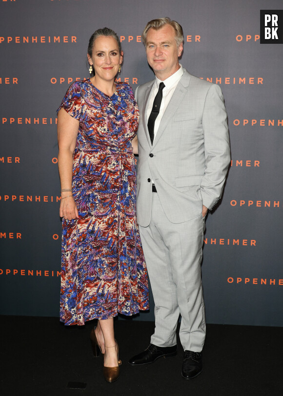 Emma Thomas et son mari Christopher Nolan - Première du film "Oppenheimer" au Grand Rex à Paris le 11 juillet 2023. © Coadic Guirec/Bestimage