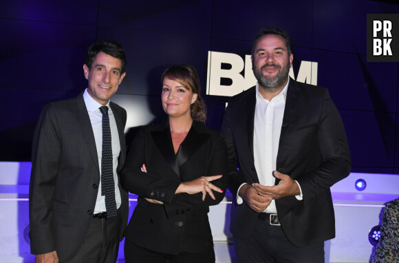 Bruce Toussaint, Adeline François, guest - Conférence de presse de rentrée de BFM.TV à Paris le 5 septembre 2019. © Guirec Coadic / Bestimage