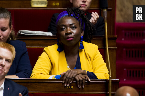 Danièle Obono - Déclaration du gouvernement sur la politique migratoire en France et en Europe à l'Assemblée Nationale à Paris le 7 octobre 2019. © JB Autissier / Panoramic / Bestimage