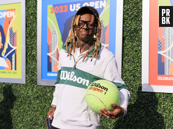 September 10, 2023, Flushing Meadows, New York, USA: Lil Wayne arrives to the Mens Final on Day 14 of the 2023 US Open held at the USTA Billie Jean King National Tennis Center on Sunday September 10, 2023 in the Flushing neighborhood of the Queens borough of New York City. ( © PI via Zuma Press/Bestimage) 