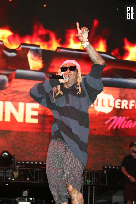 Lil Wayne - Les artistes sur scène lors du festival de musique "Trillerfest" au Miami Marine Stadium à Miami, le 1er mai 2021.  Miami, FL - Performers on stage at Trillerfest Miami at the Miami Marine Stadium in Miami, Florida. on May 1st 2021. 