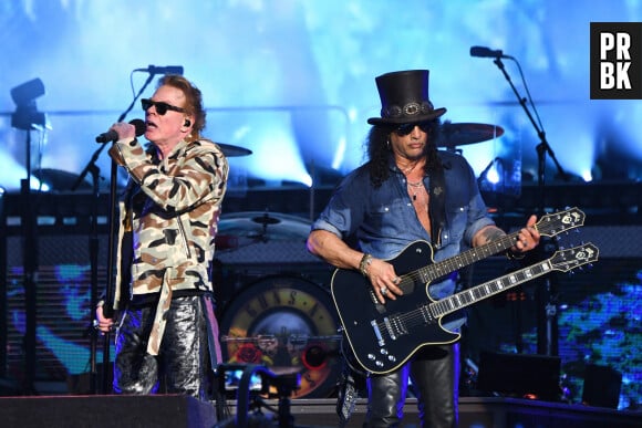 30 June 2023. Axl Rose and Slash of ‘Guns N’ Roses’ performing at British Summertime 2023, Hyde Park in London.