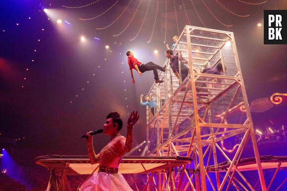 24 novembre 2023 : spectacle avec des artistes de cirque à Europa-Park. Photo : Philipp von Ditfurth/DPA/ABACAPRESS.COM