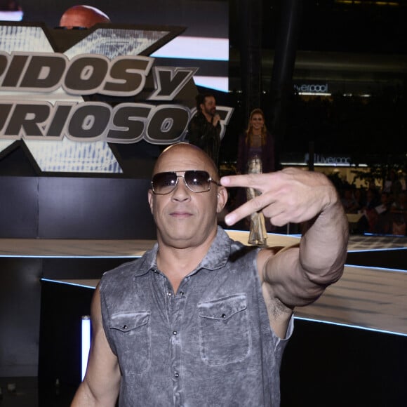 Vin Diesel à la première du film "Fast & Furious X" à Mexico, le 16 mai 2023. © Carlos Tischler/eyepix via Zuma Press/Bestimage  Celebrities at the premiere of "Fast & Furious X" in Mexico City. May 16th, 2023. 