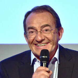 Exclusif - Jean-Pierre Pernaut lors de la conférence de presse de TF1 concernant la Coupe du monde de rugby à XV 2015 au siège de TF1 à Boulogne-Billancourt, le 2 juillet 2015. La Coupe du monde de rugby à XV 2015 aura lieu du 18 septembre au 31 octobre au Royaume-Uni et sera retransmise sur TF1. 