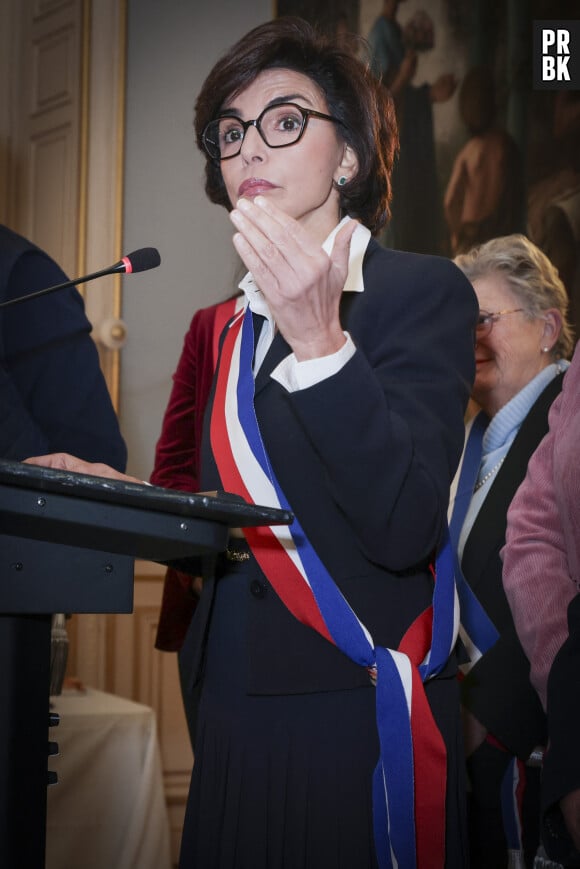 Semi-Exclusif - Rachida Dati - Voeux de Rachida Dati (Ministre de la Culture et maire du 7ème arrondissement de Paris) à la mairie du VIIème Arrondissement de Paris le 16 janvier 2024 © Jack Tribeca / Bestimage