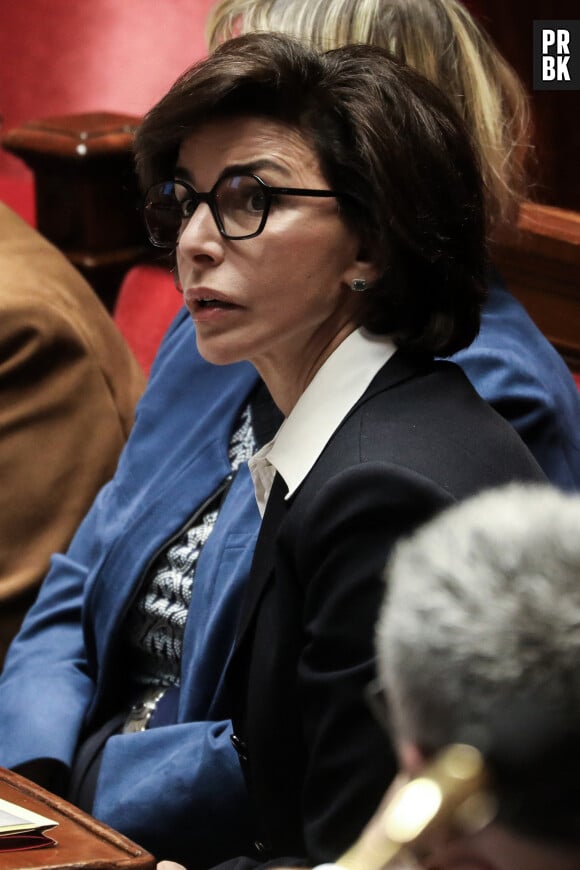 La ministre de la Culture Rachida Dati - Séance de questions au gouvernement à l'assemblée nationale, à Paris, France, le 16 janvier 2024. © Stéphane Lemouton/Bestimage