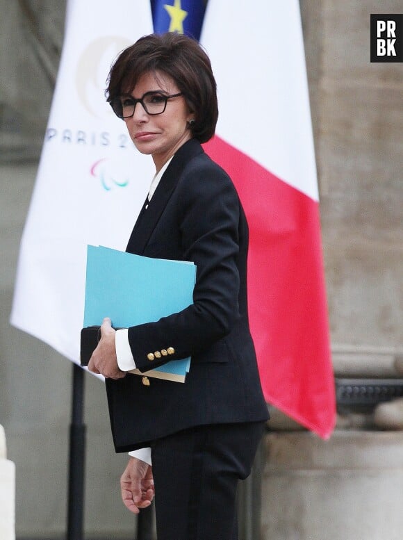 La ministre de la Culture Rachida Dati - Arrivées au conseil des ministres du nouveau gouvernement au palais présidentiel de l'Elysée à Paris, France, le 12 janvier 2024. © Jonathan Rebboah/Panoramic/Bestimage