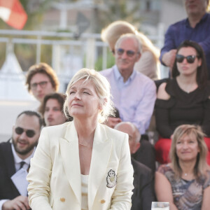 Exclusif - Anne-Elisabeth Lemoine - Emission "C à vous" lors du 76ème Festival International du Film de Cannes le 22 mai 2023. © Jack Tribeca / Bestimage