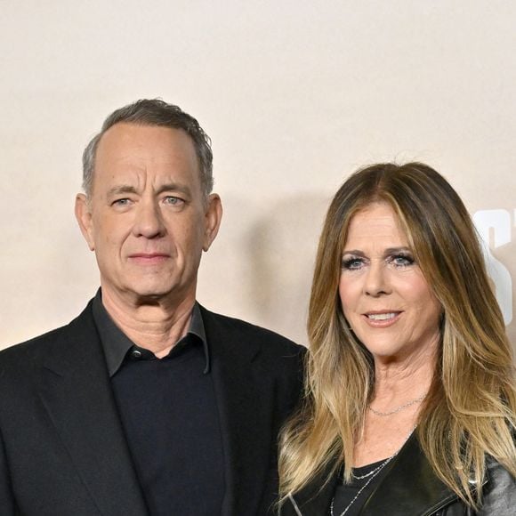 Tom Hanks et Rita Wilson pour l'avant-première de Masters of the Air le 10 janvier 2024 à Los Angeles


