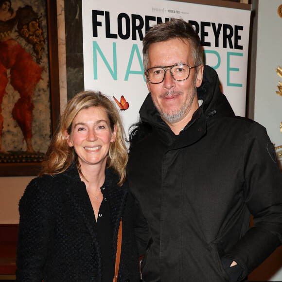 Exclusif - Jean-Luc Lemoine et sa compagne Adeline - Spectacle de Florent Peyre "Nature" au theatre Mogador à Paris le 4 décembre 2023. © Coadic Guirec/Bestimage