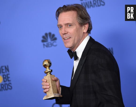 Hugh Laurie - Press Room lors de la 74ème cérémonie annuelle des Golden Globe Awards à Beverly Hills, Los Angeles, Californie, Etats-Unis, le 8 janvier 2017.  Press Room - The 74th Golden Globe Awards held at The Beverly Hilton Hotel in Beverly Hills, California on January 8th, 2017. 