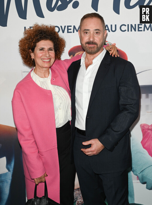 Guilaine Londez et Anthony Fabian - Avant-première du film "Une robe pour Mrs Harris" au cinéma Max Linder Panoramic à Paris le 25 octobre 2022. 