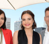 Catherine Bell, Bailee Madison, James Denton, lors d'un déjeuner promotionnel de la série TV Hallmark "Good Witch" à Los Angeles, le 20 mai 2019.