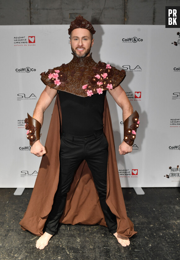 Christian Millette - Backstage et défilé d'ouverture du salon du chocolat 2023 à Paris porte de Versailles en faveur de l’association Mécénat Chirurgie Cardiaque le 27 octobre 2023. © Veeren / Perusseau / Bestimage  Backstage and opening parade of the Salon du Chocolat 2023 (chocolate fair) at Paris Porte de Versailles in aid of the Mécénat Chirurgie Cardiaque association on 27 October 2023. 