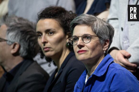 Sandrine Rousseau - Meeting du candidat Europe Écologie les Verts, Yannick Jadot à l'élection présidentielle au Zénith à Paris le 27 mars 2022. © Aurélien Morissard / Panoramic/Bestimage