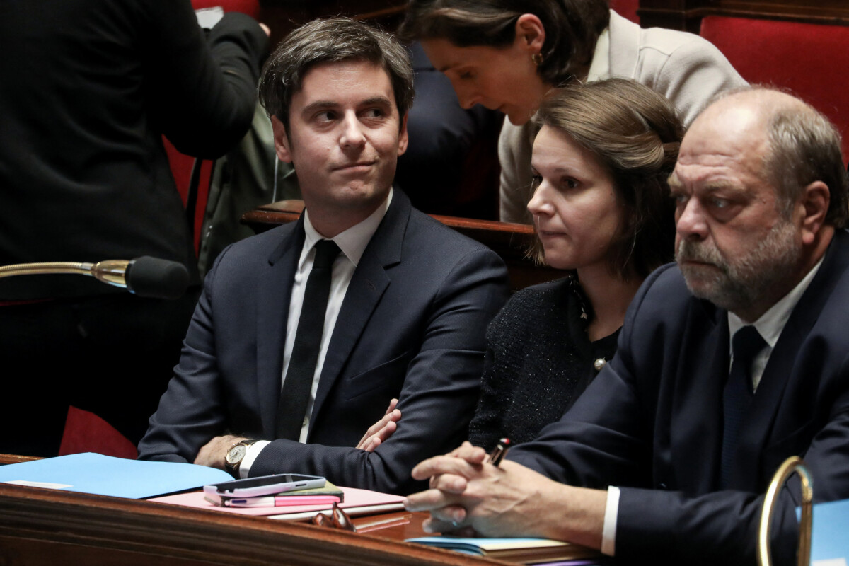 Photo : Le Premier ministre Gabriel Attal - Séance de questions au ...