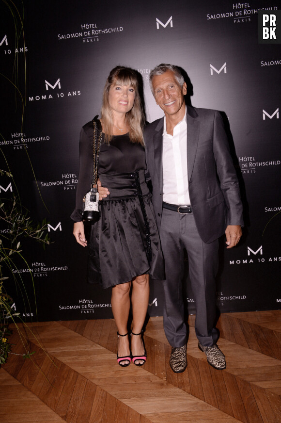 Exclusif - Nagui avec sa femme Mélanie Page - Moma Group fête son 10ème anniversaire à l'hôtel Salomon de Rothschild à Paris le 5 septembre 2022. © Rachid Bellak/Bestimage