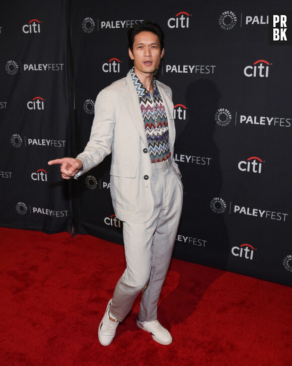 Harry Shum Jr. - Photocall de la série "Grey's Anatomy" lors du PaleyFest 2023 à Los Angeles, le 2 avril 2023.