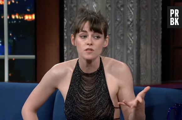 Kristen Stewart dans l'émission "The Late Show with Stephen Colbert". @ JLPPA