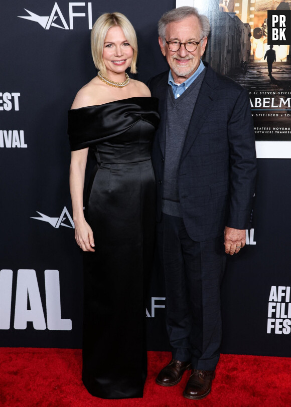 Michelle Williams, Steven Spielberg - Projection "The Fabelmans" lors de la cérémonie de clôture du festival AFI à Los Angeles, le 6 novembre 2022.