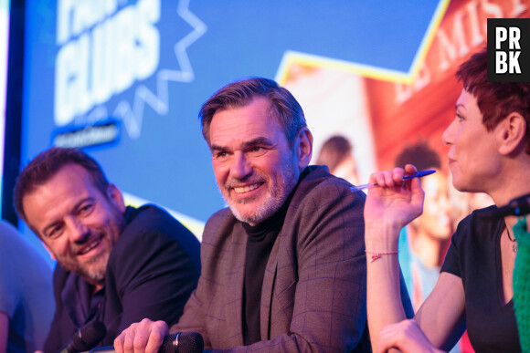 Stéphane Henon, Jérôme Bertin et Marie Réache lors de la rencontre avec l’équipe de Plus Belle La Vie, Encore Plus Belle (TF1), modérée par le journaliste Alexandre du Serie Mania Festival international Lille 2024, à Lille, France, le 16 mars 2024. © Stéphane Vansteenkiste/Bestimage