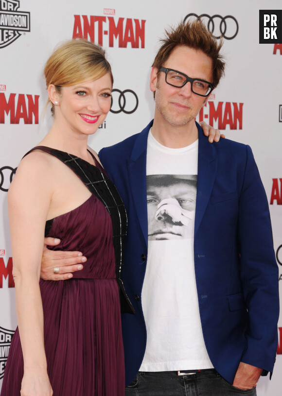 Judy Greer et James Gunn - Première du film "Ant-Man" à Hollywood. Le 29 juin 2015