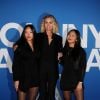 Laeticia Hallyday et ses filles Joy et Jade - Photocall du vernissage de l'exposition "Johnny Hallyday, l'exposition" au Palais des Expositions à Paris. Le 21 décembre 2023 © Dominique Jacovides / Bestimage