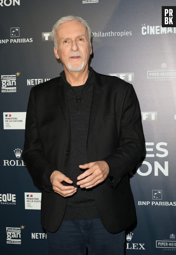 James Cameron lors du Vernissage de l’exposition "L'Art de James Cameron" à La Cinémathèque française à Paris le 3 avril 2024 © Guirec Coadic / Bestimage