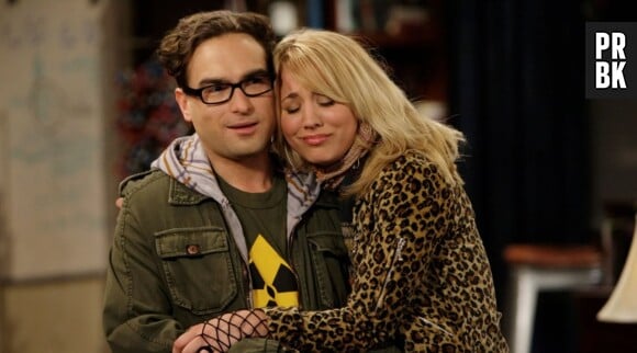 Penny et Leonard dans The Big Bang Theory.