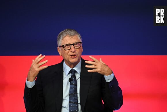 Le Premier ministre britannique Boris Johnson et Bill Gates participent au Global Investment Summit à Londres.