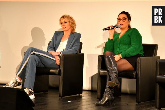 Sara Mortensen et Lola Dewaere (présentation de la série Astrid et Raphaëlle) lors de la 5ème édition de Canneseries, le festival international des séries de Cannes le 2 avril 2022. © Bruno Bebert / Bestimage  Celebs at Canneseries in Cannes on april 2nd 2022