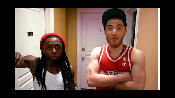 Mike Posner ... avec Lil Wayne pour le clip de ''Bow Chicka Wow Wow''  