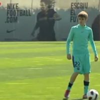 Justin Bieber ''baby'' footballeur au Barça (Vidéo)