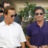 Arnold Schwarzenegger et Sylvester Stallone en sortie à LA