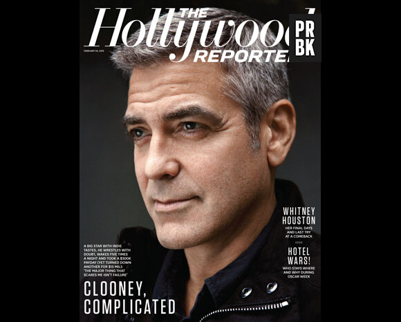 George Clooney, en couverture du dernier numéro d'Hollywood Reporter
