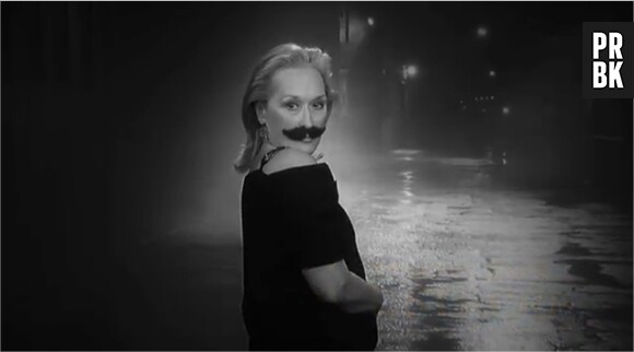 Meryl Streep a la moustache